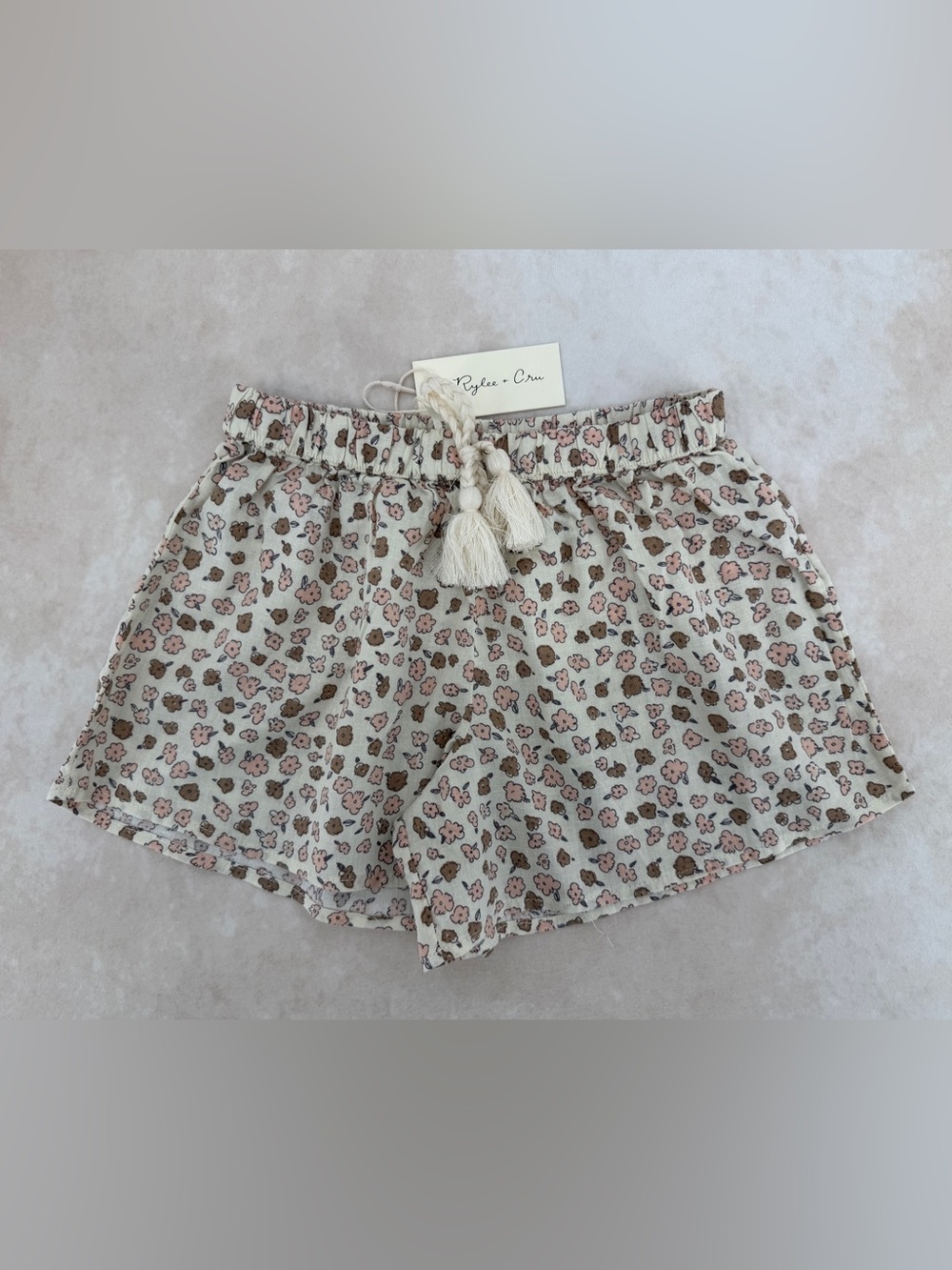 New Rylee + Cru Solana Floral Shorts 12-14Y